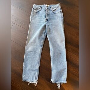 Agolde 90's Pinch Waist High Rise Straight In Navigate